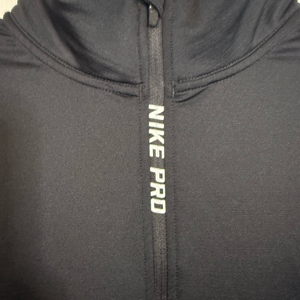 Nike Pro Hyperwarm Quarter Zip Large Training Lon… - image 2